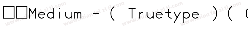 思源Medium - ( Truetype ) ( CHINESEGB字体转换